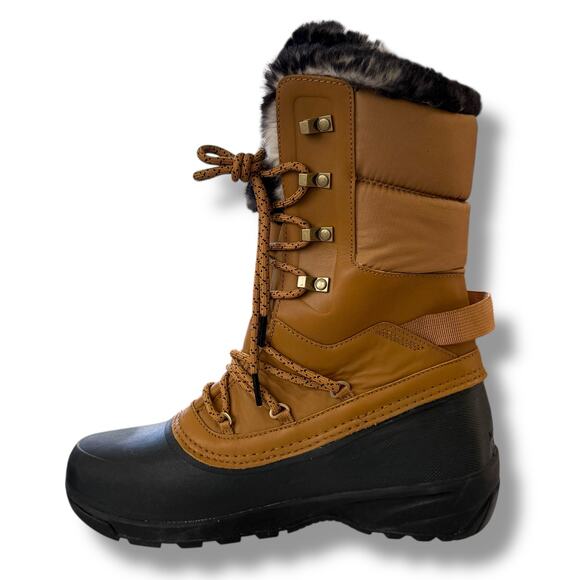 The North Face Shellista IV Luxe Winter Boots Women's Size 10 Utility Brown - Picture 4 of 8